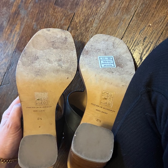 Siegerson Morrison wooden high heel sandals - 8.5 - Picture 6 of 8